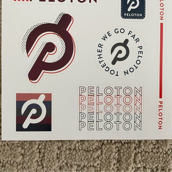 Peloton Sticker Sheet  - Ride Sweat Love - Picture 3 of 4